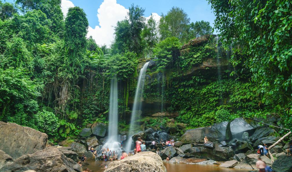 Tooykrub  -  shutterstock -  Cascades au parc national de Phnom Kulen, Cambodge - À vélo au coeur du Cambodge - 9