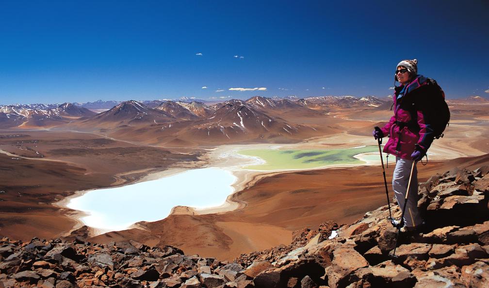 Ascension du Licancabur, vue sur la laguna Verde bolivienne, Bolivie. - Les volcans du Sud-Lípez (16 j) - 7