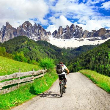 velo et randonnée dolomites