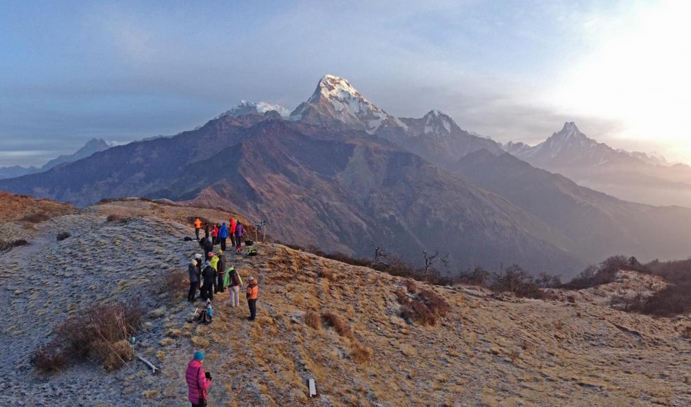 Muldai view point, Annapurnas, Népal. - Kopra Ridge : balcon des Annapurnas et Dhaulagiris - 2