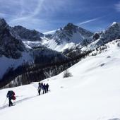 sommets du val maira en raquettes