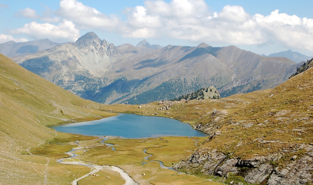 Lac Egorgéou et tête du Pelvas, Queyras, Alpes France. - Les 3000 du Queyras - 1