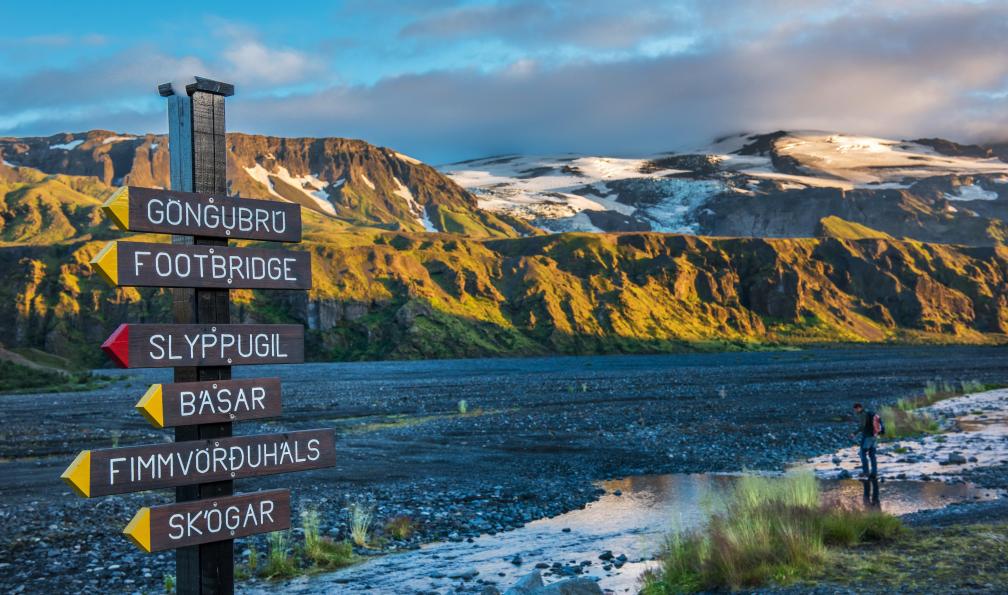 Lenpri -  istock -  Signalétique à Thorsmork, Islande - Mythique trek du Laugavegur et Côte Sud - 2