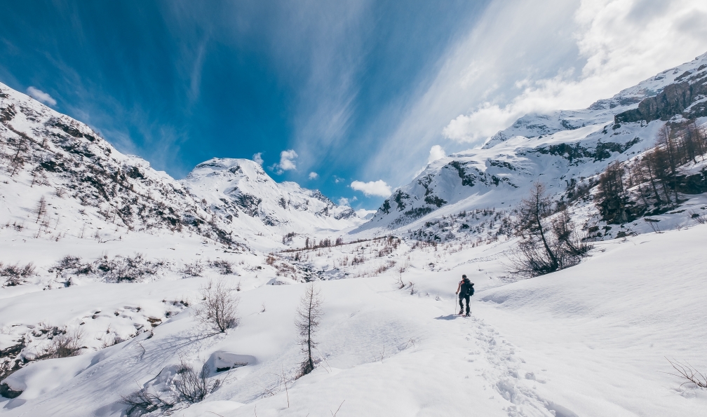 pregnolato -  attilio -  Shutterstock -  Homme en raquette dans le parc national du Queyras;France - Au coeur des 3000 du Queyras - 9