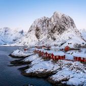 îles lofoten hiver