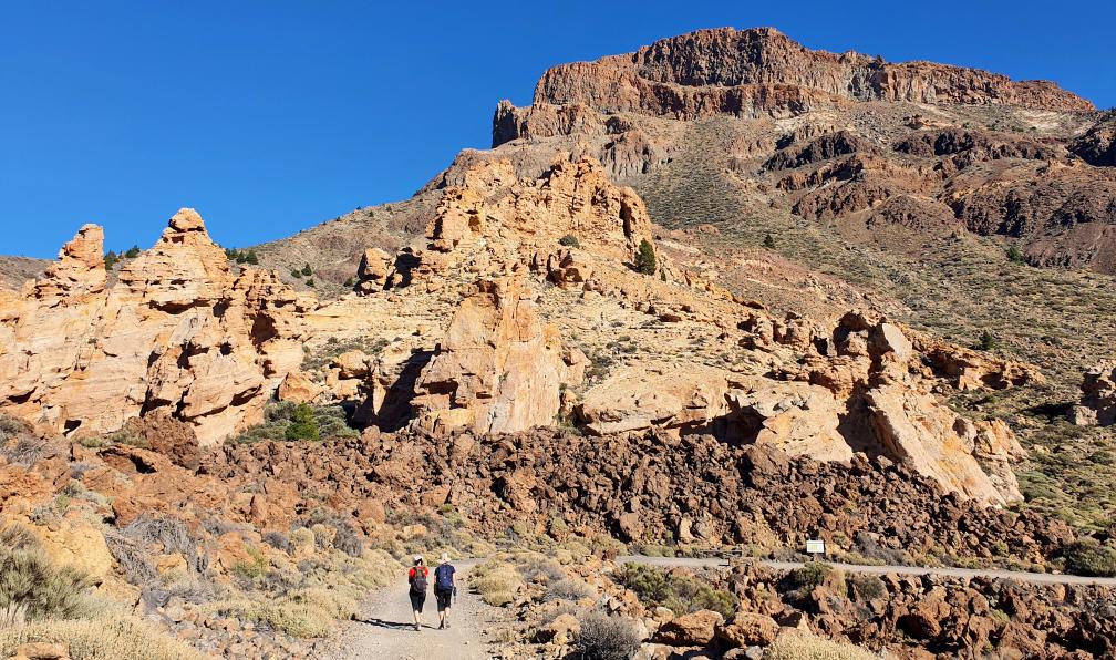 Noël - Célia - Randonneurs sur le sentier retour du Guajara, Tenerife, Espagne - Tenerife, à l'assaut du Teide - 8