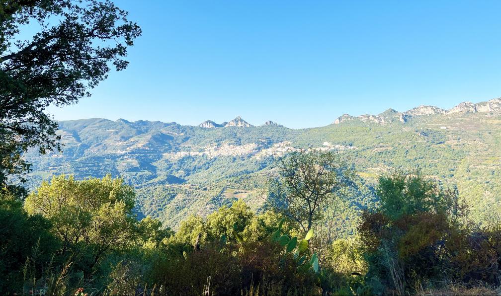 Cordonnier - Juliette - Vue générale du village d'Osini, Sardaigne, Italie - La Sardaigne sauvage à vélo électrique - 11