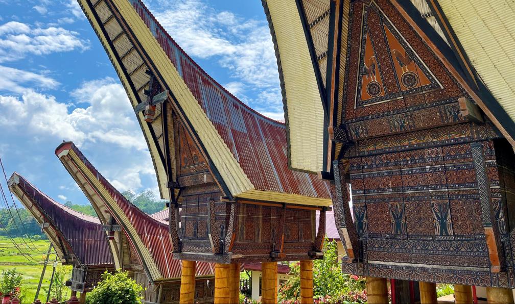 Spaini - Claire - Maisons traditionnelles aux toits en pointe connues sous le nom de tongkonan, pays de Toraja, Sulawesi, Indonésie - Sulawesi : aventure au bout du monde - 2