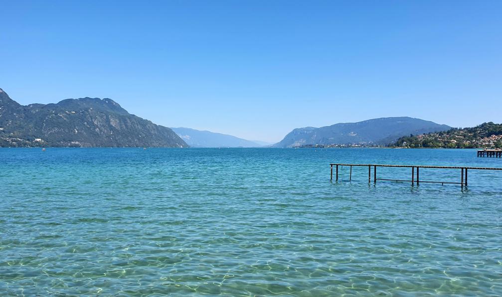 Garioud - Nadège - Le lac du bourget plus grand lac naturel de France, vu depuis la voie verte - Du lac d'Annecy au lac du Bourget à vélo - 7