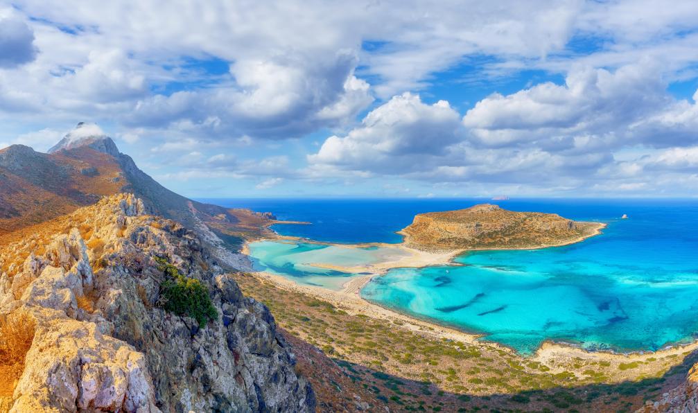 Dorin - Balate - Adobe Stock - Paysage étonnant avec la plage de lagon de Balos et lîle de Gramvousa sur Crète, Grèce - Crète de L'ouest, la vénitienne - 2
