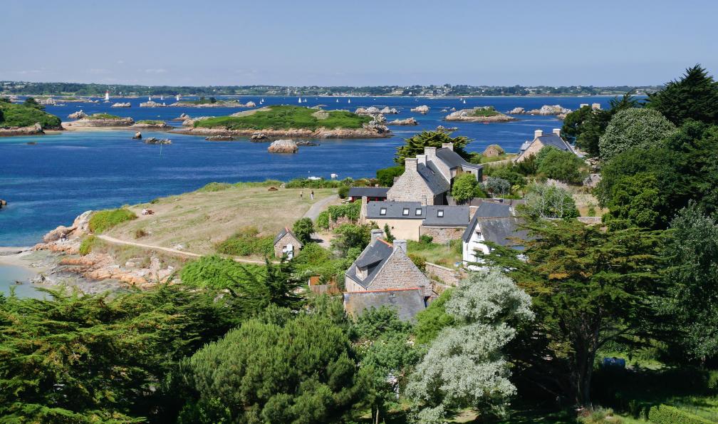 VvoeVale -  Istock -  Paysage rural sur le littoral Atlantique à Bréhat en Bretagne - La Côte de Granit Rose - 2