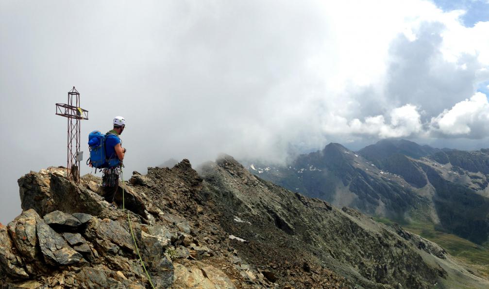 Menet -  Yoann -  Alpiniste au sommet de la pointe Venezia, Italie - Objectif Mont Viso (3841 m) - 6