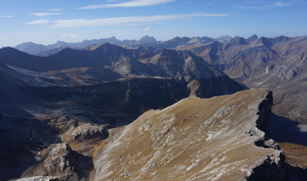 Hauer -  Florian -  Panorama depuis le Mont Pelvo dElva, Piémont, Italie - Les sommets du Val Maira - 9