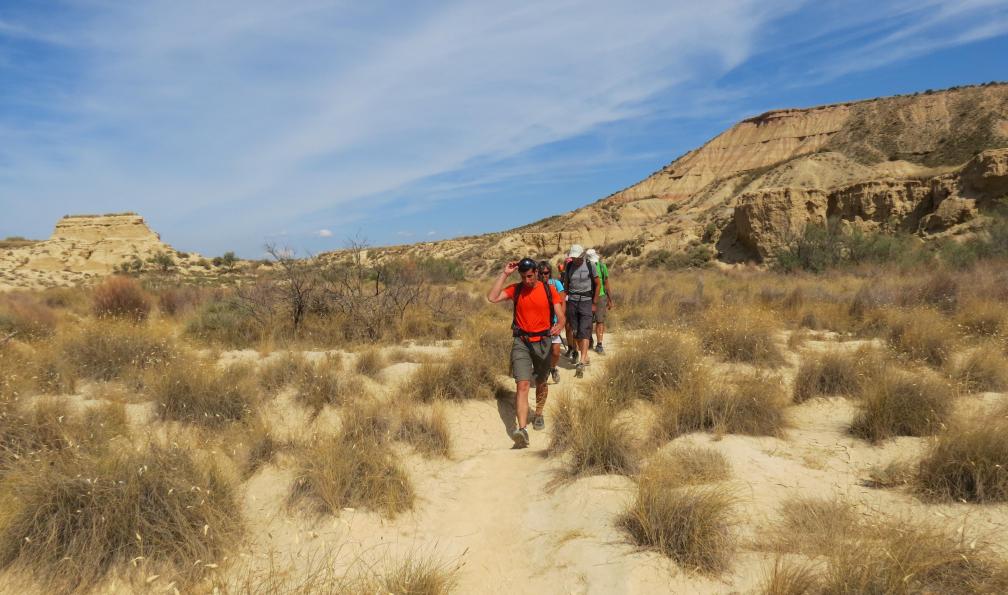 Randonneurs dans le désert des Bardenas, Aragon, Pyrénées Espagne. - Réveillon dans les Bardenas - 6