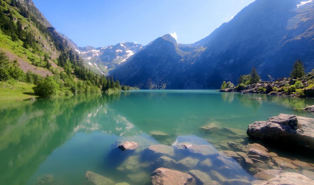 Hauer - Florian - L'eau bleu turquoise du Lac du Lauvitel depuis la berge, Ecrins, France - Le tour des Ecrins - 10