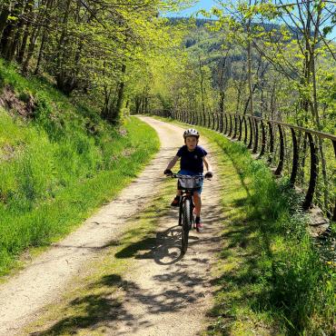 ardèche à vélo la dolce via en famille