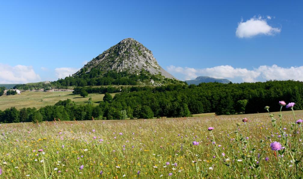 into the wild - Adobe Stock - Vue sur le Mont Gerbier de Jonc Ardèche Sources de la Loire, Ardèche, France - GR7 : sources de la Loire et volcans d'Ardèche - 2