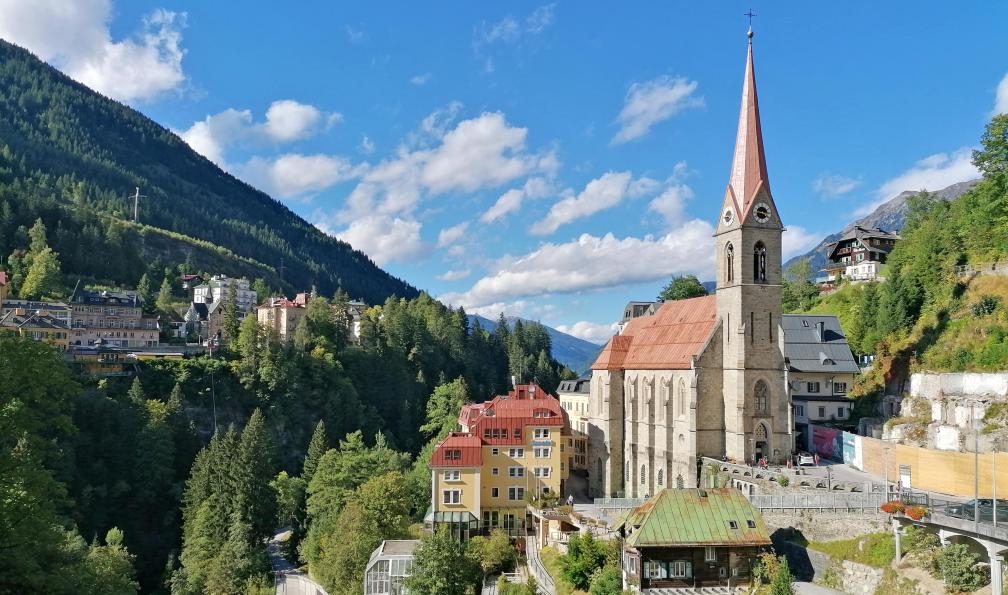 Eurofun - Vue sur Bad Gatsein, Autriche - L'Alpe-Adria à vélo, de Salzbourg à Grado - 2