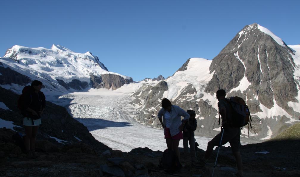 Grand Combin et glacier de Corbassière en montant au col des Otanes, Valais, Suisse. - Autour des Grands Combins - 12