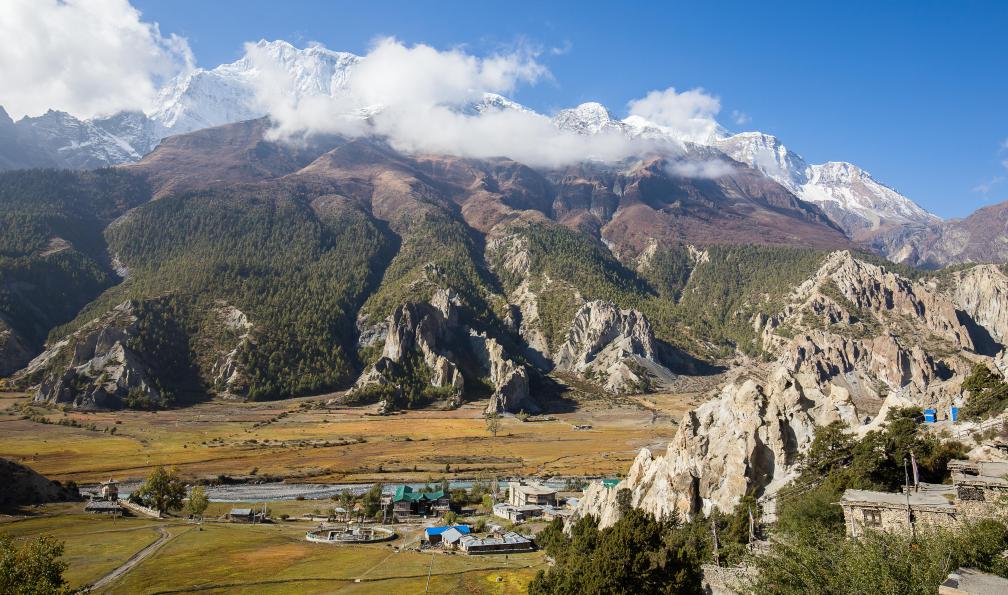 OlegD  -  Shutterstock -  Village traditionnel de Manang;Népal - La Haute Route des Annapurnas - 1