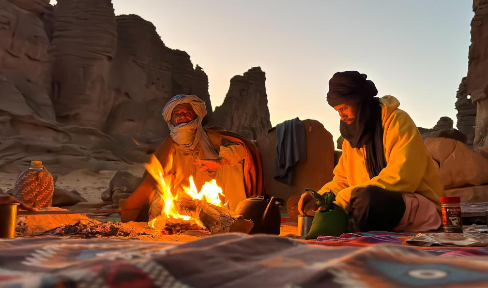 Bréan - Alexandre - Guides et bivouac sur le Le plateau des Ajjers, Algérie - Sables et canyons des Ajjers - 2