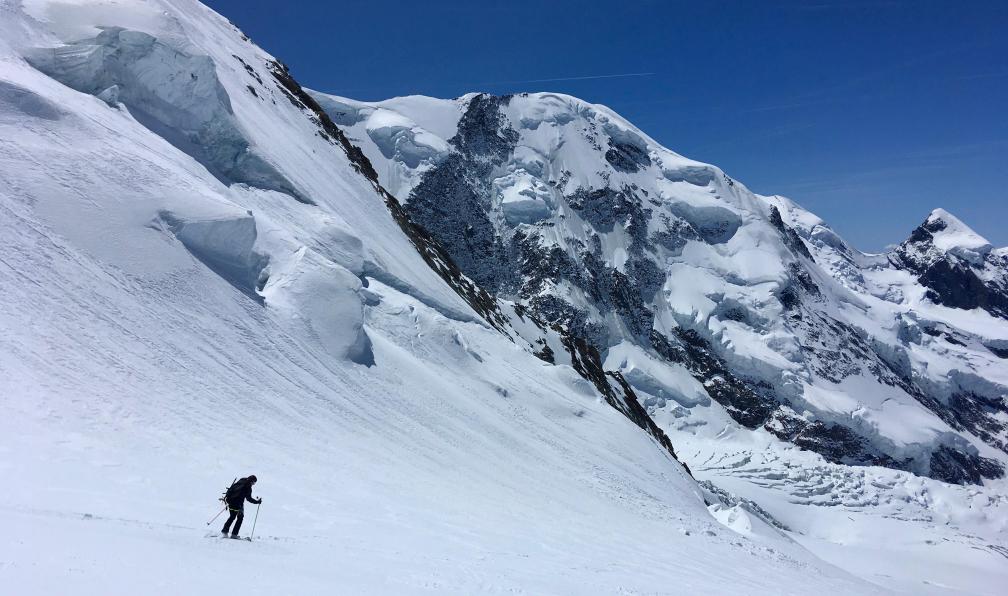 Olivier Levasseur -  L'ascension du mont Rose à skis, Suisse - Les cimes du Mont-Rose à ski - 3