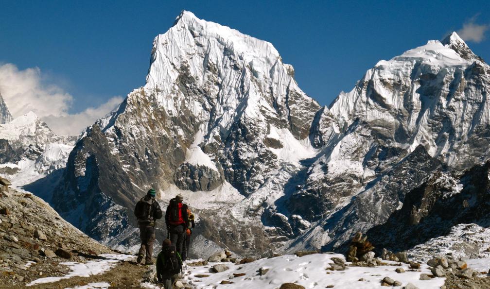 Cholatse et Taboche peak depuis le Renjo La, haute route de l'Everest, haut Khumbu, Népal. - La haute route de l'Everest - 1