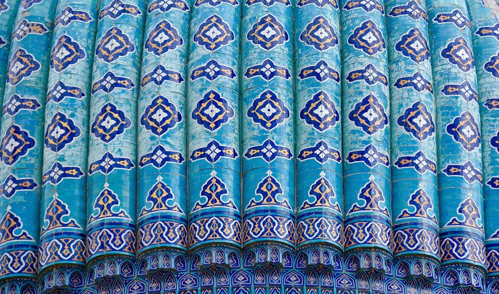 Détail de coupole, Samarcande, Ouzbékistan. - Odyssée sur la route de la soie - 2