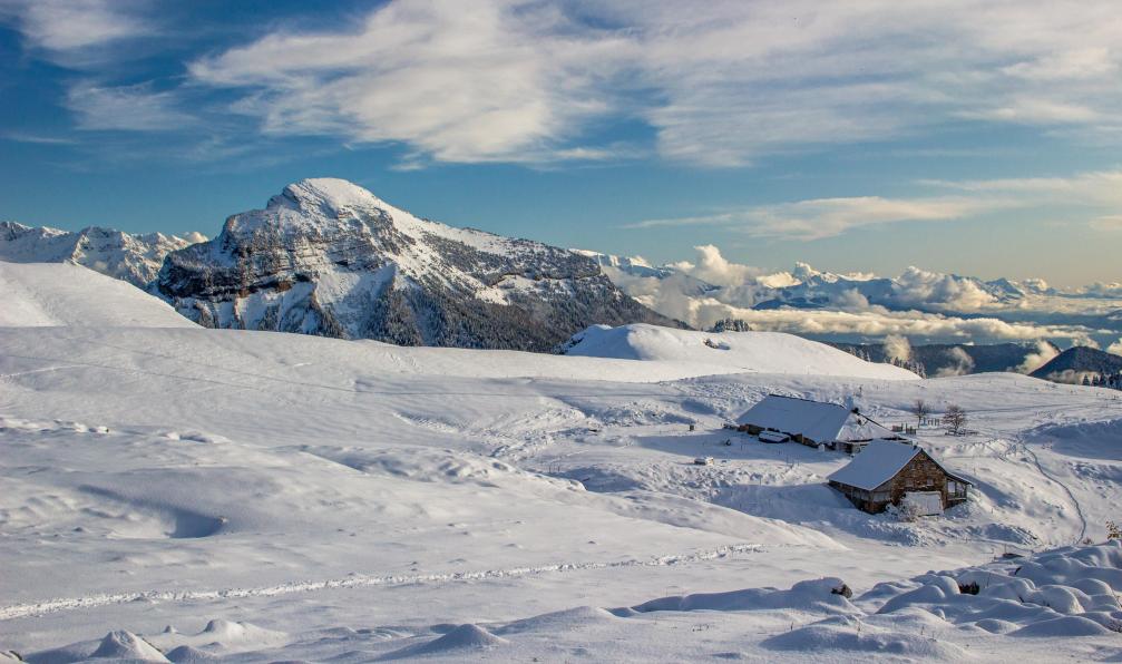 Romain - Adobe stock - Le Charmant Som sous la neige, Chartreuse, Alpes, France - Le massif de Chartreuse à raquettes - 3