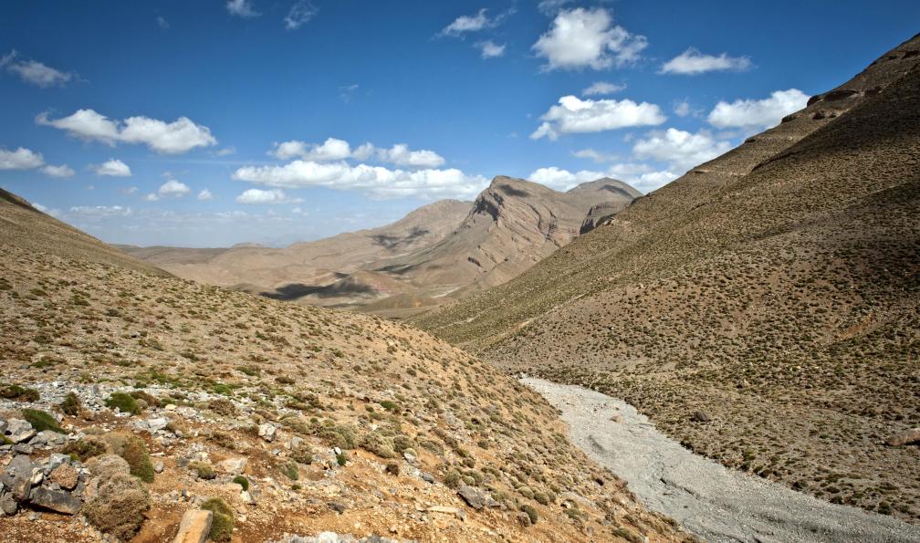 Vallée sèche, Aït Bougmez, Haut-Atlas, Maroc. - Vallée des Bougmez et ascension du M'Goun - 2