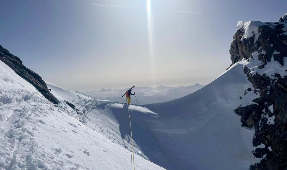 Hauer - Florian - Skieur au col Emile, Ecrins, Alpes, France - La haute route des Ecrins à ski - 10