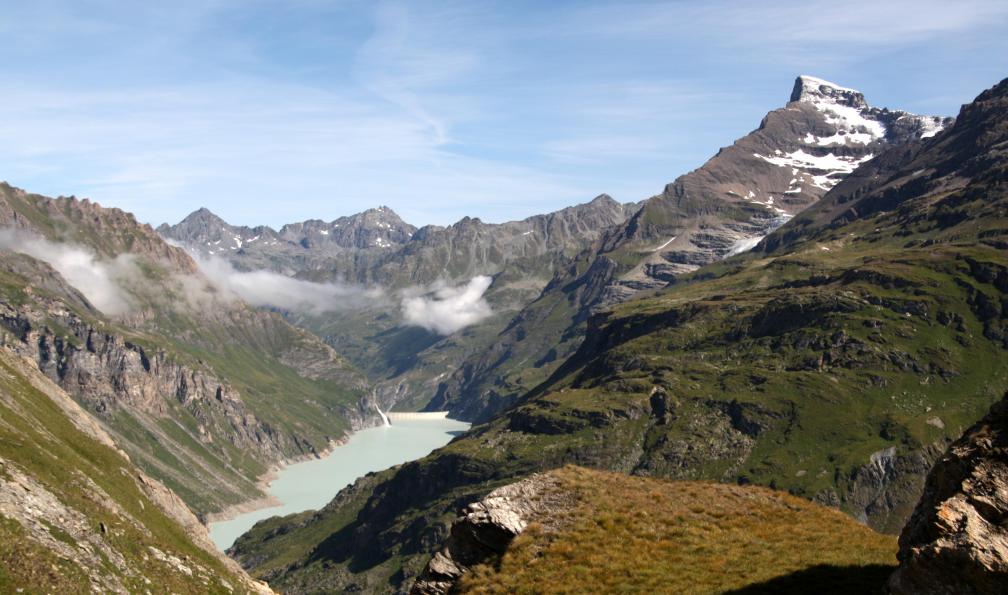Lac de Mauvoisin en montant à la fenêtre Durand, tour des Grands Combins, Valais, Suisse. - Autour des Grands Combins - 15