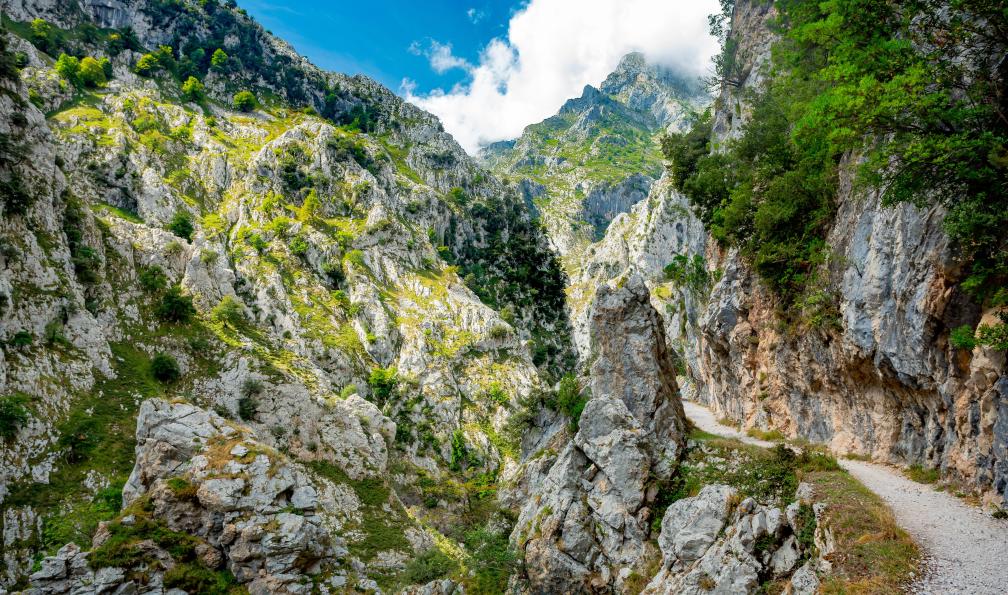 ttinu - Adobe Stock - Sentier entre les rochers et les montagnes à Ruta del Cares dans le parc national des Picos de Europa, Espagne
 - De la mer aux Picos de Europa - 15