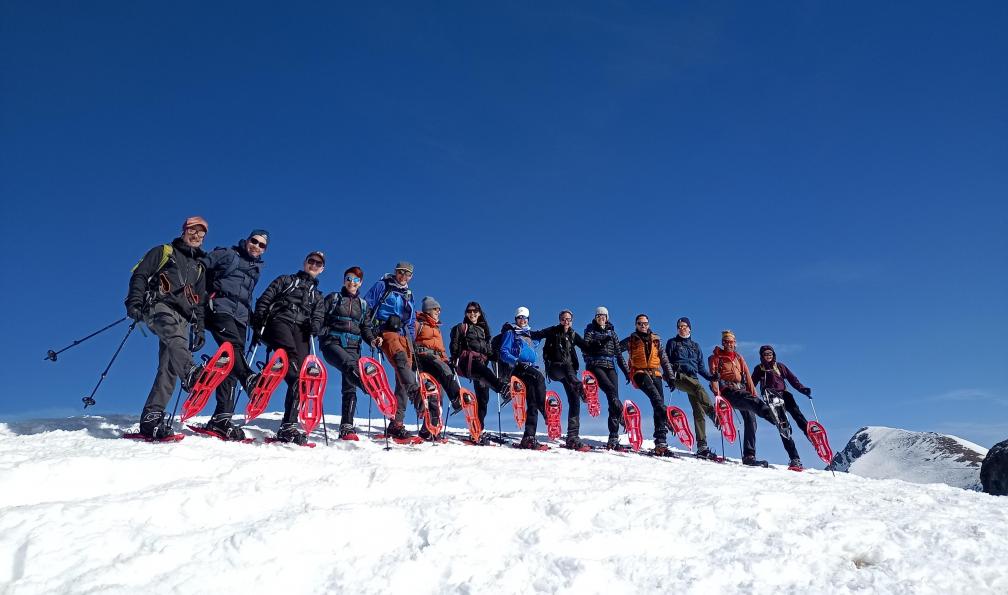 Menet -  Yoann -  Groupe de randonneurs en raquettes dans le Queyras, France - Au coeur des 3000 du Queyras - 1