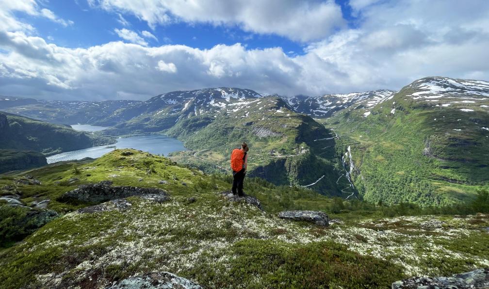 Desplanches - Elise - Randonneuse sur les hauteurs de Vatnahalsen, Norvège - Fjords et merveilles - 11