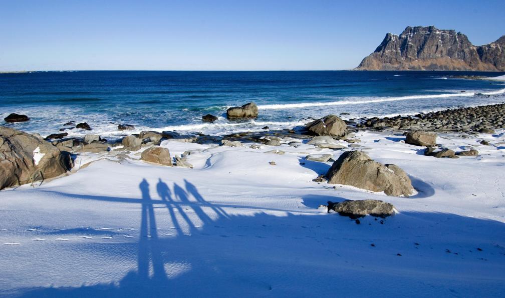 Terje Rakke / nordnorge.com -  Plage enneigée, Norvège.  - Découverte boréale des Alpes de Lyngen à Senja - 4