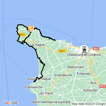 Itinéraire La Presqu'île du Cotentin