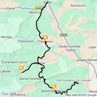 Itinéraire Escapade en Baronnies Provençales