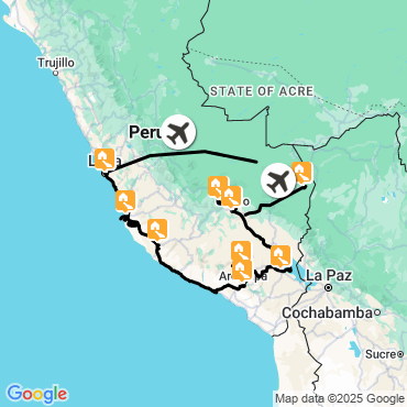 circuit sud du pérou nazca machu picchu amazonie