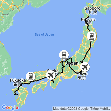 Itinéraire Mont Fuji et cités impériales