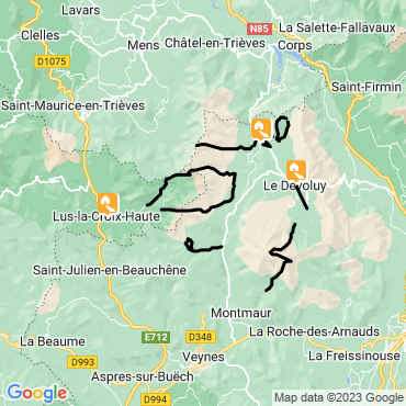 Itinéraire Au coeur du Dévoluy
