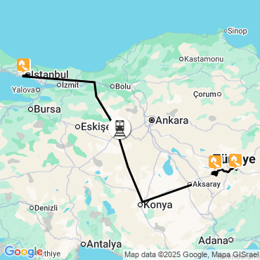 Itinéraire Charmes de Cappadoce et d'Istanbul