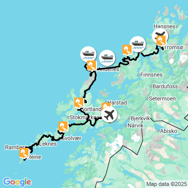 Itinéraire Archipels du Nord : Lofoten, Vesterålen et Senja
