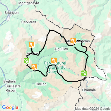 Itinéraire Alpes francaises tour du queyras 8 jours avec transfert bagages