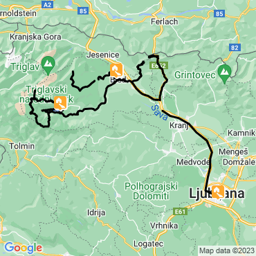 Itinéraire Montagnes et lacs de l'Ouest