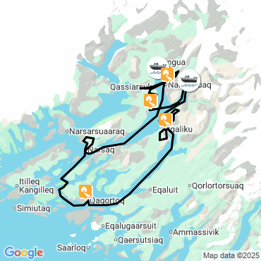 icebergs et glaciers narsarsuaq