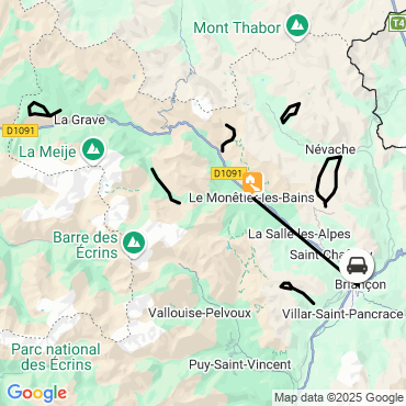 Itinéraire Alpes francaises randonnee vallee de la claree et ecrins