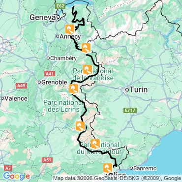 traversée des alpes à velo