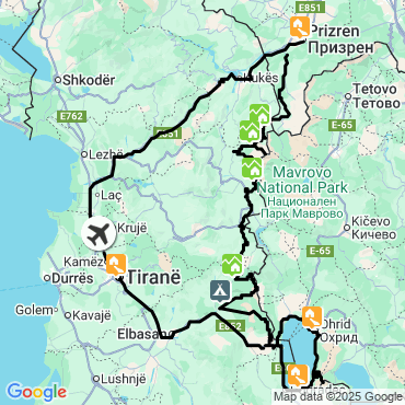 Itinéraire Le trek du High Scardus, légende des Balkans