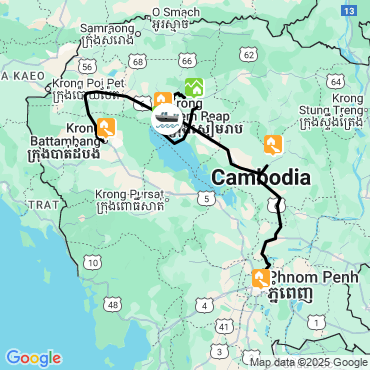 Itinéraire À vélo au coeur du Cambodge